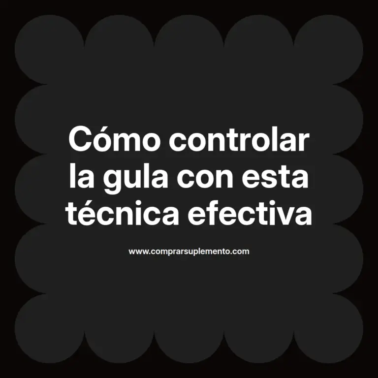 imagen destacada del post con un texto en el centro que dice Cómo controlar la gula con esta técnica efectiva y abajo del texto aparece el nombre del autor Omar Obando