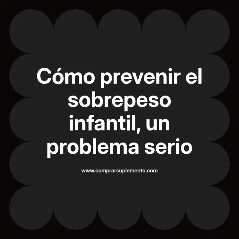 imagen destacada del post con un texto en el centro que dice Cómo prevenir el sobrepeso infantil, un problema serio y abajo del texto aparece el nombre del autor Omar Obando