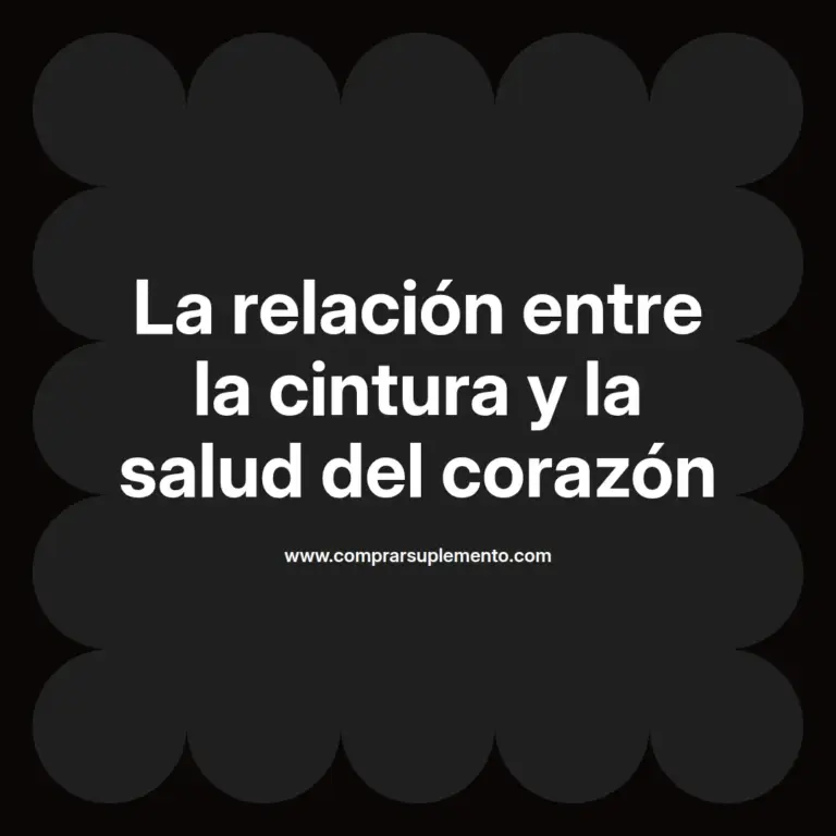 imagen destacada del post con un texto en el centro que dice La relación entre la cintura y la salud del corazón y abajo del texto aparece el nombre del autor Omar Obando