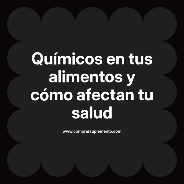 imagen destacada del post con un texto en el centro que dice Químicos en tus alimentos y cómo afectan tu salud y abajo del texto aparece el nombre del autor Omar Obando